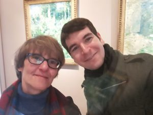 Profa. Luciana Arantes, da Sorbonne, recebe o aluno de doutorado Luan Teylo